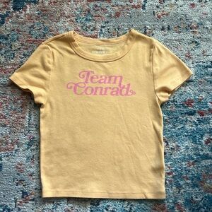 American Eagle x The Summer I Turned Pretty Team Conrad Orange Tshirt Size Small